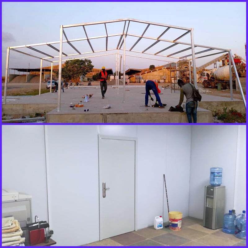 活动板房Prefabricated house出口小型钢结构仓库办公室KT简易房