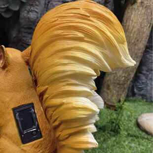 ARO户外花园台草景坪太阳能装饰观蘑菇灯创意仿院真阳动物松鼠庭