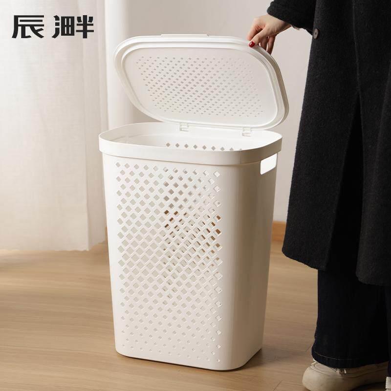 大号手提脏衣篮带盖子北欧收纳筐家用大容量浴室日式脏衣服洗衣篮