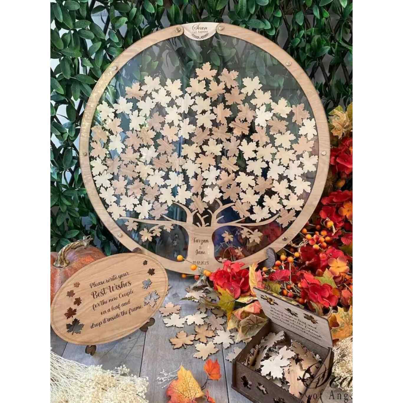 创意签到台活动签名板生日聚会年会婚礼布置道具结婚相框签名册