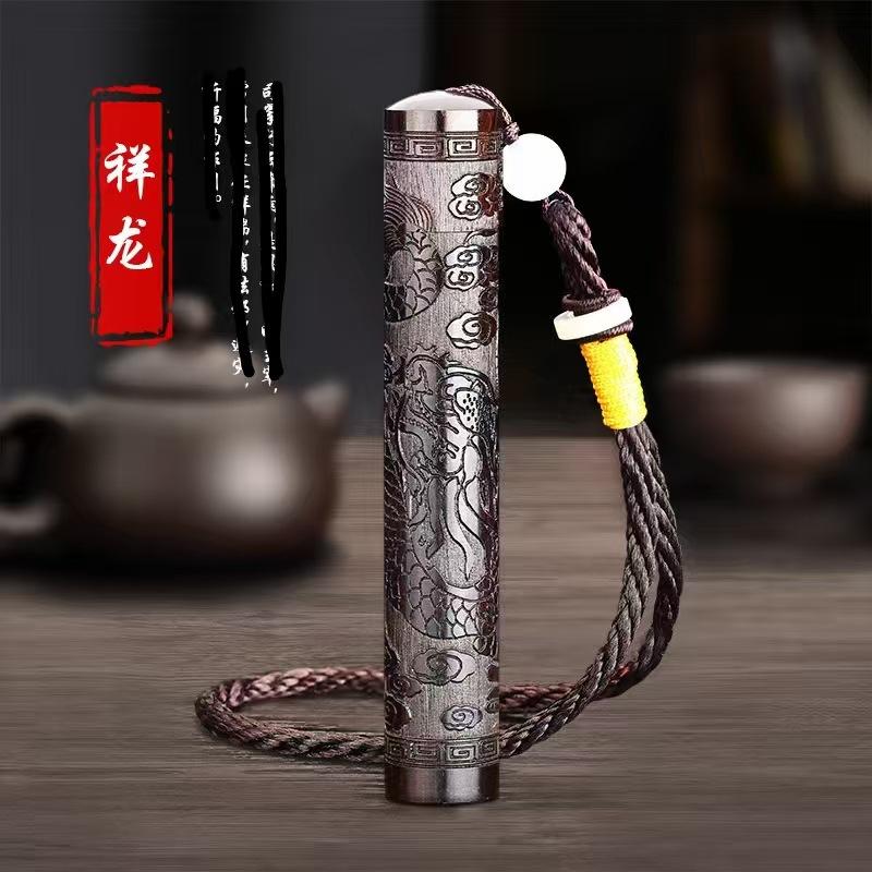 古代传统火折子吹一吹打火机点香器送男友防风USB充电复古老式檀
