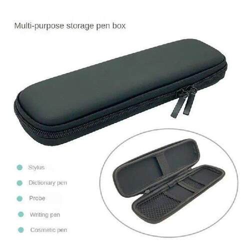 Pencil Box Lightweight Anti-drop Pen Box Black Hard Shell