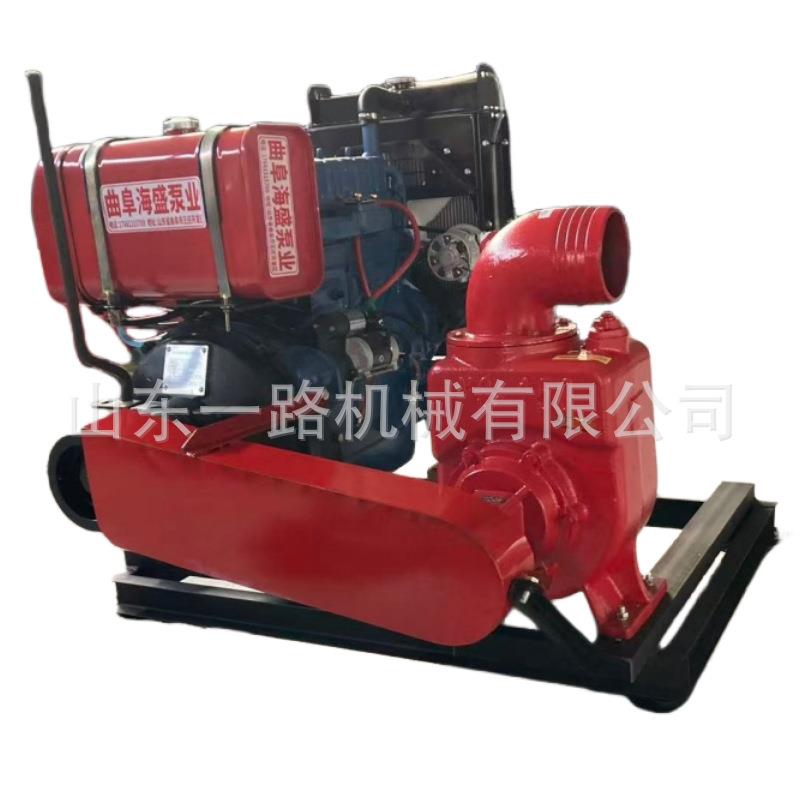 4102多缸柴油机框架式6寸铸铁自吸泵工程施工大流量排积水污水泵