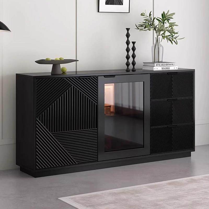餐柜黑色简约现代客厅靠墙收纳柜收纳柜茶水柜玄关柜厨房置物柜,住宅家具,餐边柜,淘宝优惠券,粉丝福利购,淘宝优惠卷