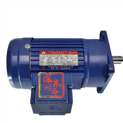TL厦门东历立式减速电机PF18-0200-10S3 YS100W-4P三相异步电动机