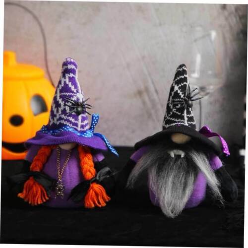 Halloween faceless vampire doll with spider bat decoration