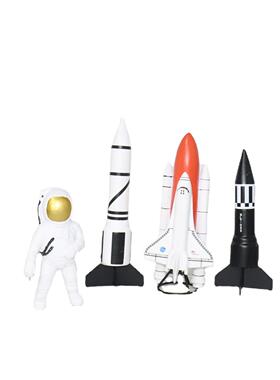 火箭宇航员太空人航天飞机宇宙飞船树脂摆件简约家居软装饰品摆设