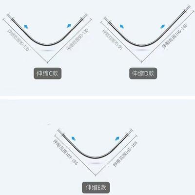 弧形浴帘杆断磁吸隐形免打孔套装隔帘水厚布防亚加麻006隔水干湿
