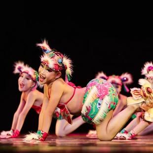 小荷风采虎头鞋节目少儿舞蹈展演服装儿童表演元旦喜庆演出服全套