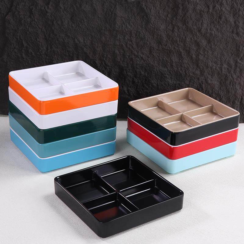 密胺火锅四宫格配盘子小吃拼盘塑料分格酒吧干果盘KTV果盘零食碟,餐饮具,盘,淘宝优惠券,粉丝福利购,淘宝优惠卷