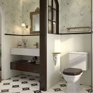 迎拓式古韵系列古韵系列法浪复花砖中古风卫生间瓷砖漫奶油古白小