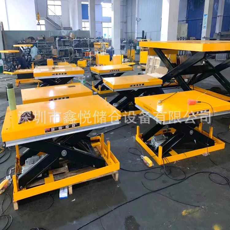 小型电动升降平台固定式升降机滚筒液压升降台提升机卸货平台