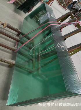超白钢玻璃双浴层中空夹胶璃隔断玻化璃门268PVB防火玻淋房建筑扶