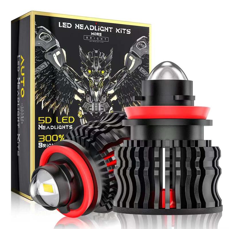 汽车LED雾灯激光灯泡超亮聚光H11黄金光透镜灯泡H8/9006通用改装