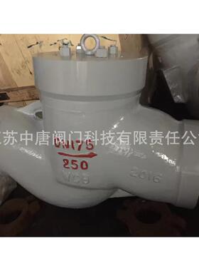 H61Y-250C高压电站焊接止回阀DN175 WCB 升降式对焊止回/逆止阀