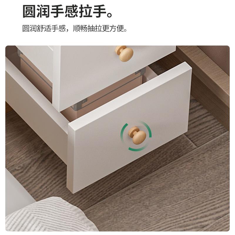 头柜置简夹约超窄卧室收纳储物柜小型迷你KOX20床公分缝物床边柜