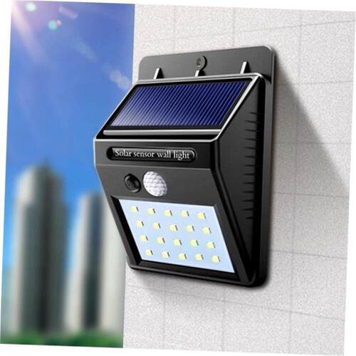 LED solar wall light, human body sensing courtyard light路灯