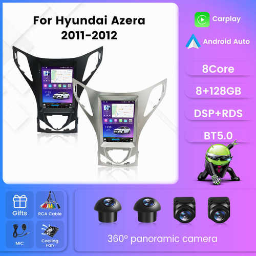 适用于2011款现代雅尊 Hyundai Azera竖屏安卓车载导航仪carplay