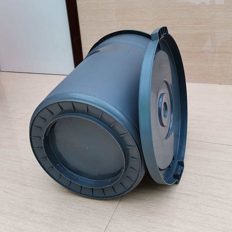 圆形塑料垃圾桶120L带盖带底座万向轮酒店储物桶180L塑胶圆桶批发