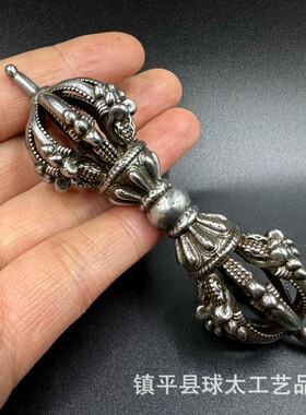 仿铜器小大号古金器刚杵黄铜做旧WSS铜古玩杂项摆件
