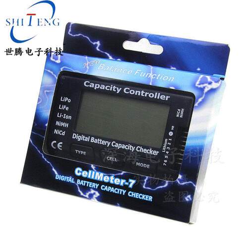 cellmeter7 电池电压电量显示器带平衡功能锂电镍镉镍氢电池检测