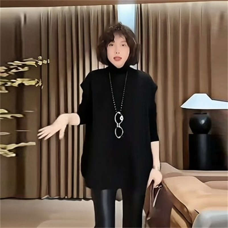 欧货搭配一整套慵懒风坎肩马甲套装女春洋气减龄打底衫T恤两件套