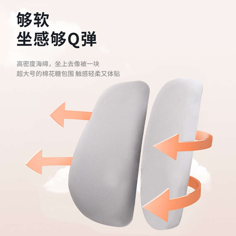 T1办公椅职员舒适久坐靠背护腰椅办公转椅可升降电脑椅人体工学椅