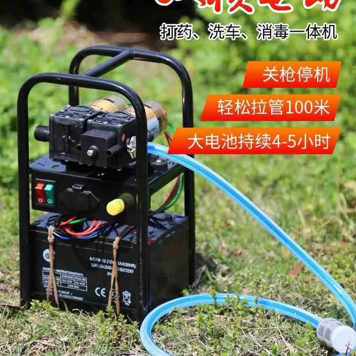 芙蕾米喷雾器电动农用手提式打药机便携式洗车机高压抽水机浇菜浇花水泵床笠拉车