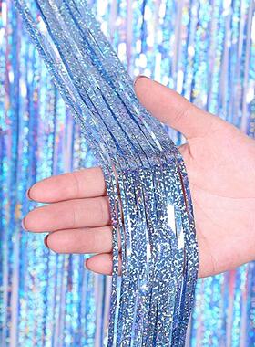 Birthday Party Decorations Backdrop Curta Glitter Black Gold