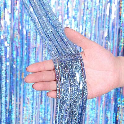 Birthday Party Decorations Backdrop Curta Glitter Black Gold