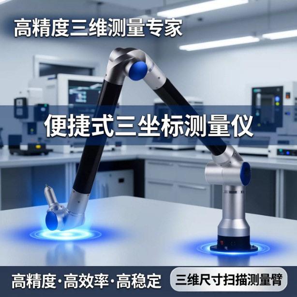 便捷式三坐标测量仪精度三次元关节臂测量机三维尺寸扫描测量臂