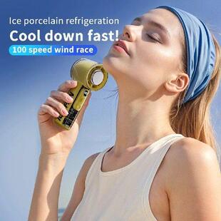 3000mAh Adjustable High-Speed Fan LED Digital Display Small