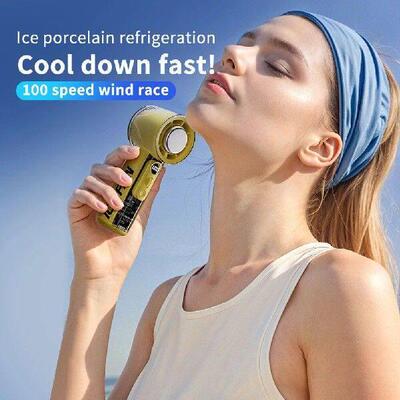 3000mAh Adjustable High-Speed Fan LED Digital Display Small