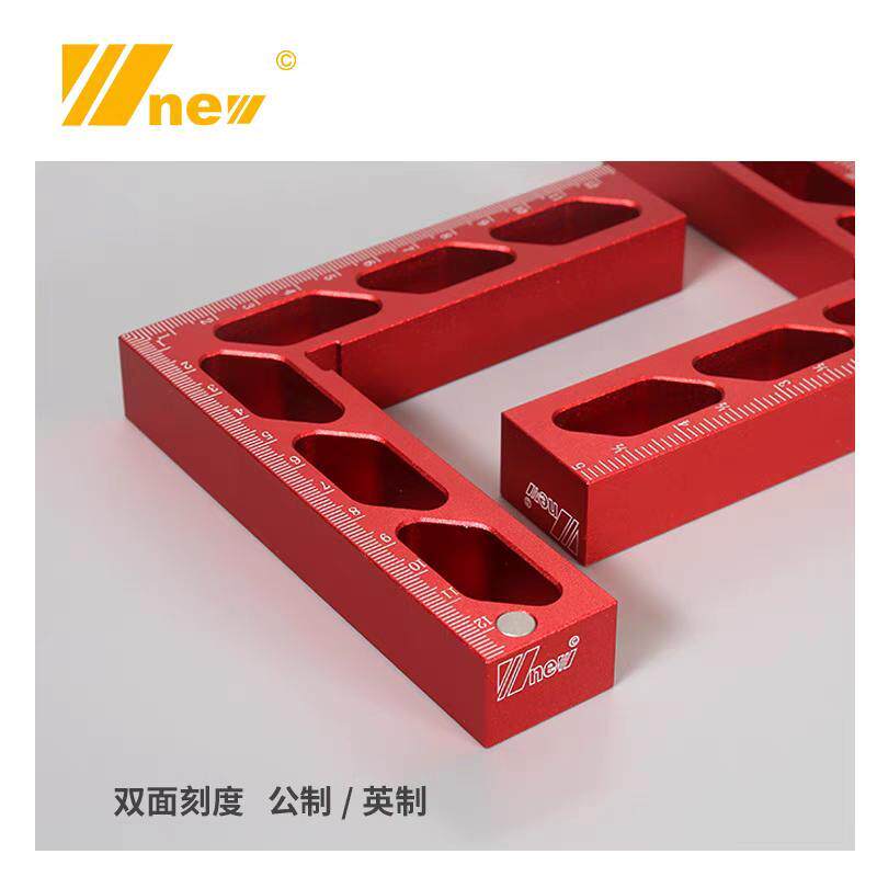 新款90°直角夹直角定位器木工夹具铝测高尺定位L型角尺辅助工具