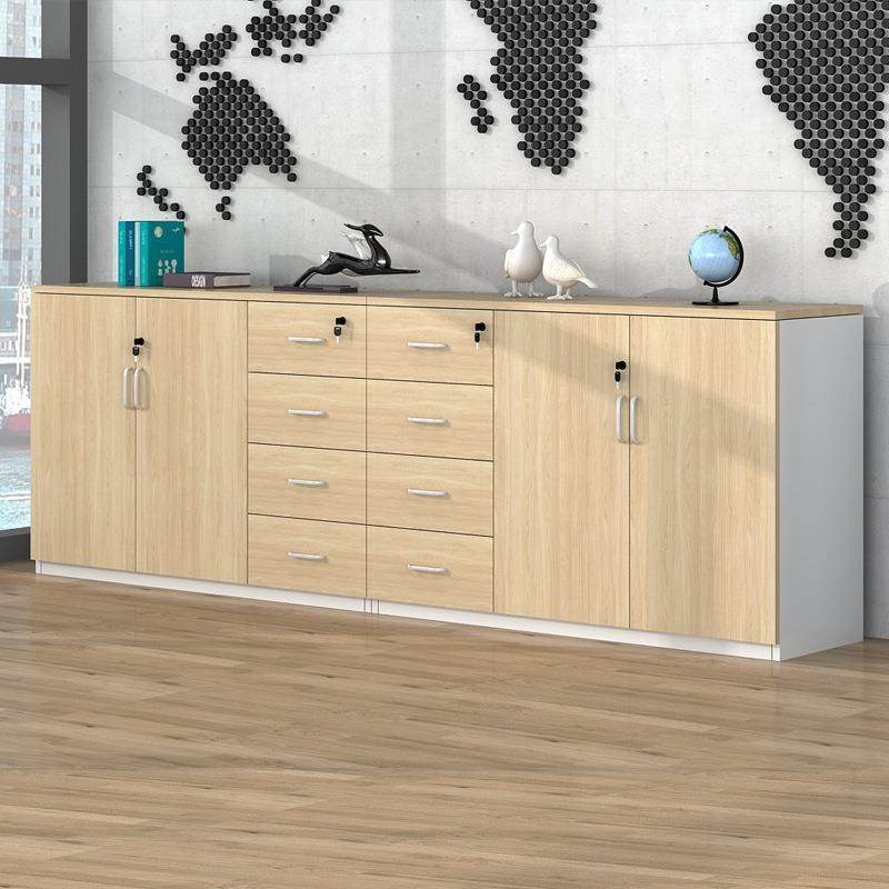 料RTG子办公室茶水柜靠墙储物柜抽屉带办柜公文件柜矮柜木质办公