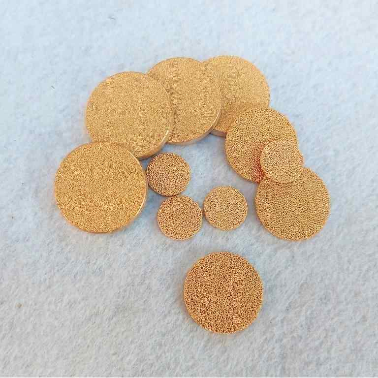 多点式真空吸盘滤片15*2 40-60目 铜粉末烧结过滤网 消声降噪排气