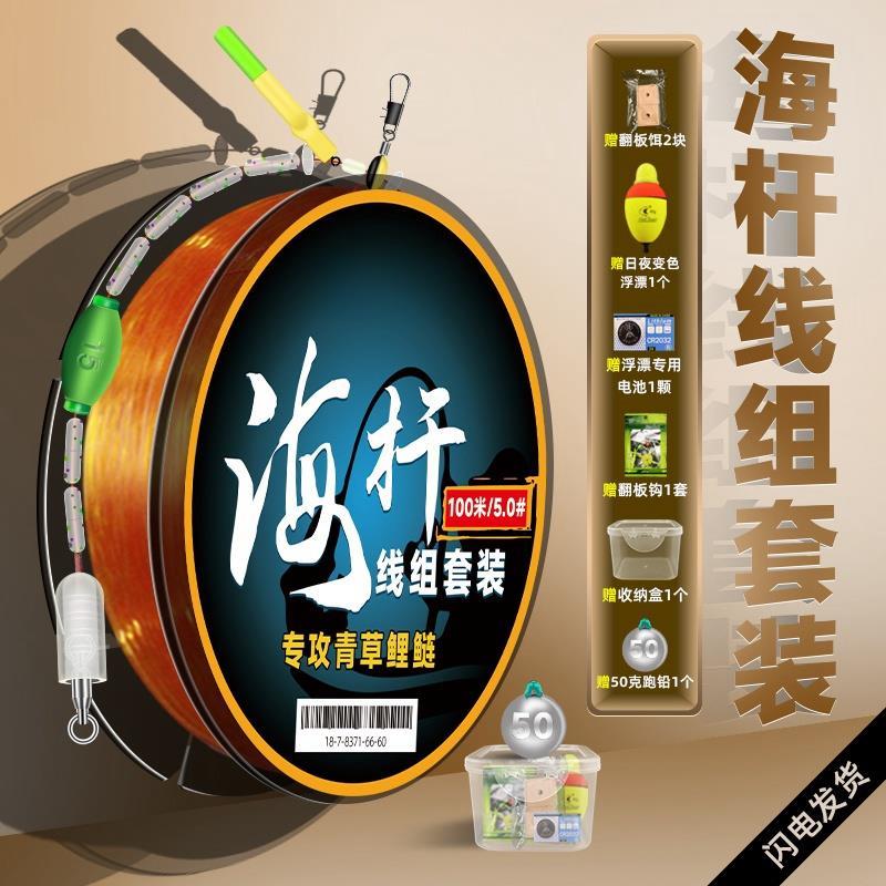 海竿线组套装矶钓路滑钓组带漂全套远投专用浮钓鲢鳙大物主线成品