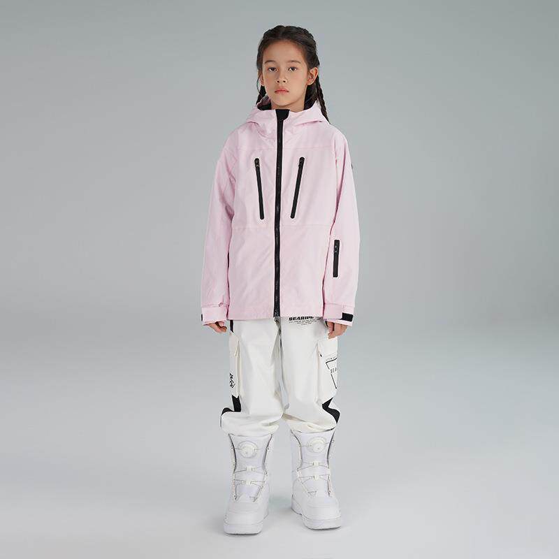 雪怡派儿童滑雪服套装男童女童防风防水保暖滑雪装备大童小童滑雪