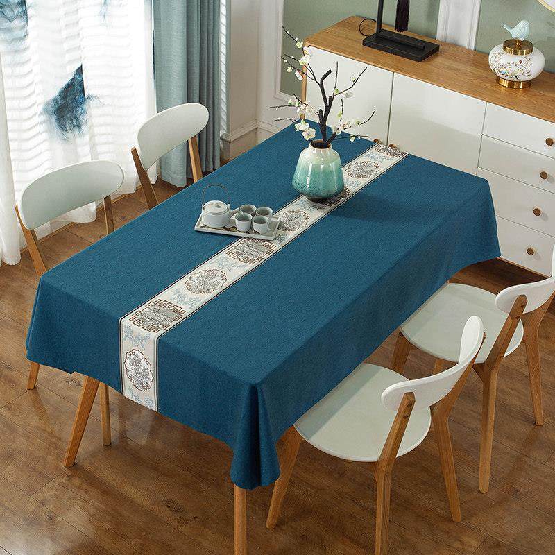 桌布布艺棉麻中式现代简约亚麻加厚餐桌布长方形家用素色盖巾台布,居家布艺,桌布,淘宝优惠券,粉丝福利购,淘宝优惠卷