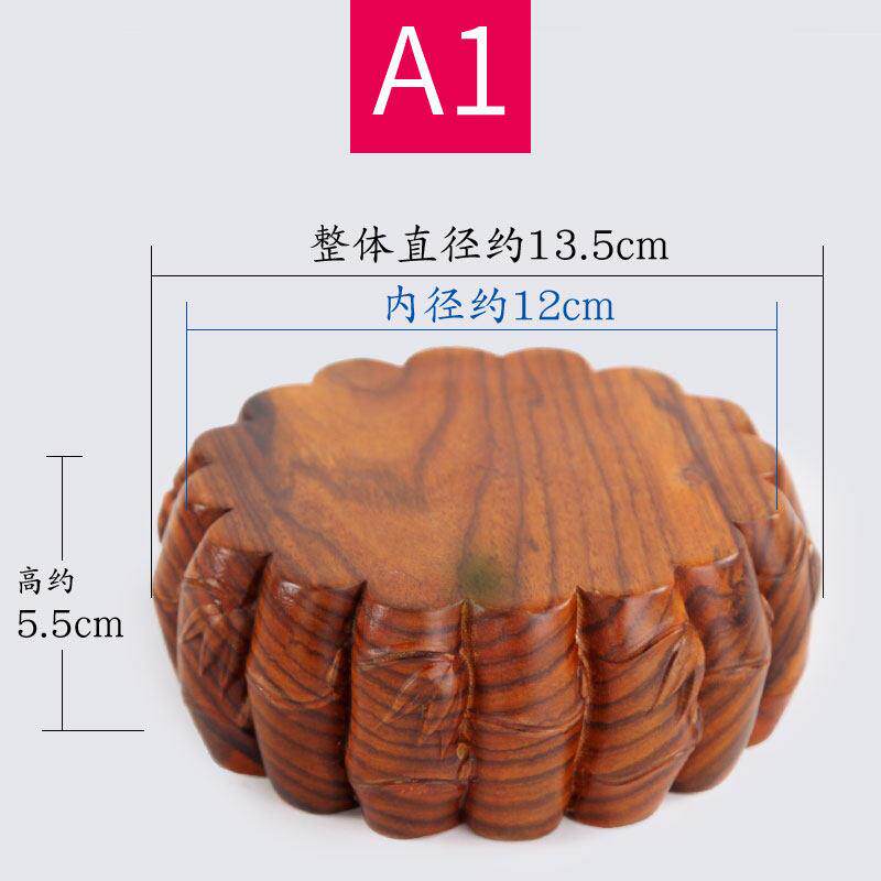 高档花梨木节底实木质香炉花盆瓶工座艺品佛像摆竹件花底座红木托