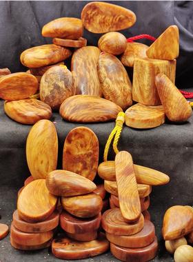 北沉香琥珀木文玩手把件 东北松明子吊坠挂件 原木块手串家居摆饰