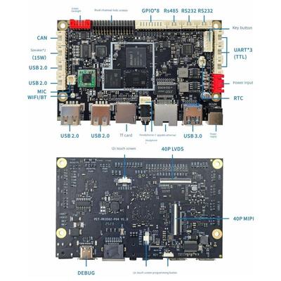佩特瑞芯微RK3562/3568产品板 开发板安卓主板 Linux成品板评估板