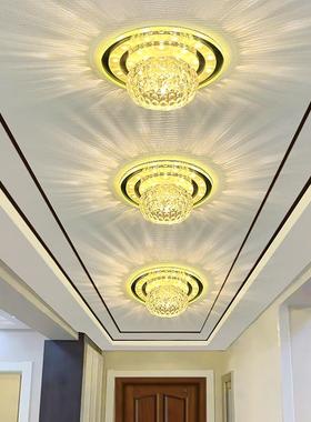 led水入晶射灯走灯门过道灯嵌入WNR式户玄关廊厅阳台天花灯网红爆