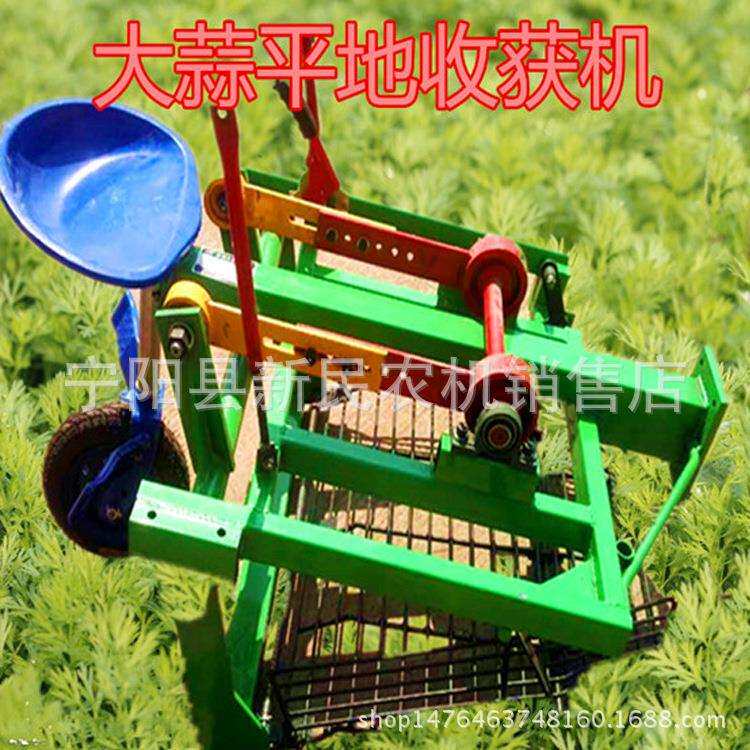 安徽地区用手扶车后置挖蒜的机器收蒜的机器带大轮胎防止拥堵刨蒜