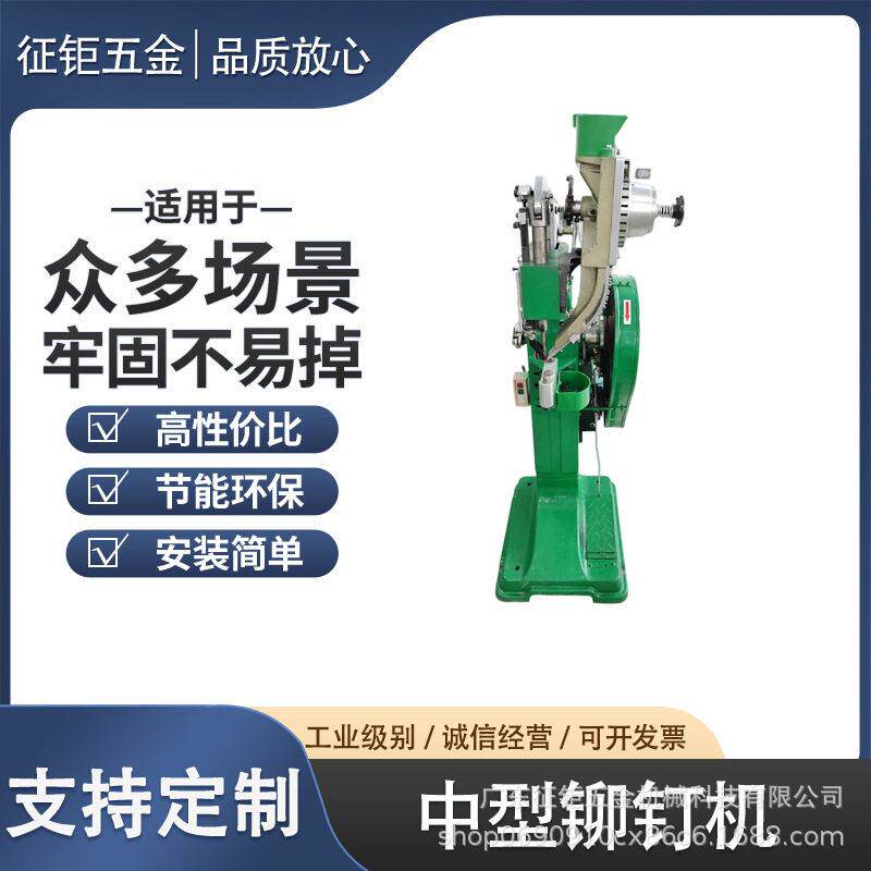 铆钉机鸡眼机自动压铆机箱包风扇铆接打钉机非标立式半空心铆钉机