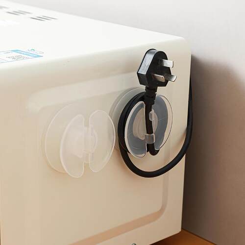Cable Organizer with Clip and Adhesive, 2-in-1 Rotating Cord