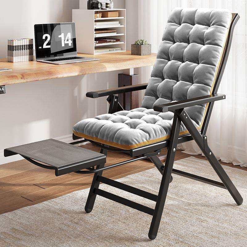 折叠躺椅午休办公室两用午睡懒人沙发家用宿舍靠背电脑椅子可调节