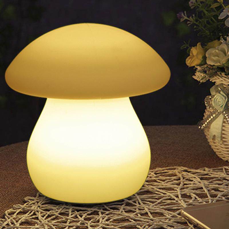 厂家直供商场户外草坪装饰儿童房led充电遥控发光蘑菇小夜灯彩灯