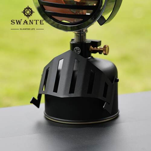 Swante户外露营气罐套骑士高山气罐保护套金属套G2瓦斯罐防摔罩