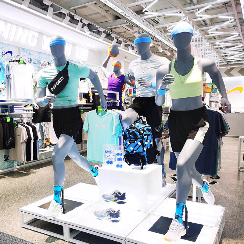 跑步运动男女模特道具全身服装店儿童假人户外体育用品模特展示架